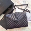 Saint Laurent Classic Monogramme Caviar Leather Shoulder Bag 26808 black JH08129fY84