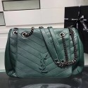SAINT LAURENT Medium Nolita leather shoulder bag 61877 green JH07876WA48