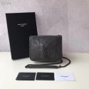SAINT LAURENT Niki Mini leather shoulder bag 03743 dark grey JH07859SP97
