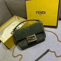 Top FENDI BAGUETTE Mini Shoulder Bag 8BS017 green JH08601RL31