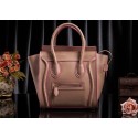 Top Imitation Celine Luggage Tote Bag Original Leather 3308 Light Pink JH06358EE80