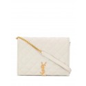 Top SAINT LAURENT leather shoulder bag Y579607 white JH07798xs20