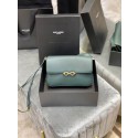 YSL LE MAILLON SATCHEL IN SMOOTH LEATHER 6497952 blackish green JH07698uK17