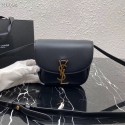 Yves Saint Laurent Calfskin Leather Shoulder Bag 619740 Black JH07771pE71