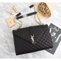 Yves Saint Laurent Cross-body Caviar leather Shoulder Bag 487256 black JH08176TK61