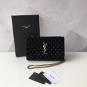 Yves Saint Laurent Kate Small Original Nubuck leather Shoulder Bag Y474367 Black JH07804Pu45