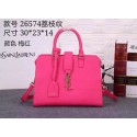 Yves Saint Laurent Litchi Leather Tote Bag 26574 Rose JH08367IT70