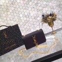 Yves Saint Laurent Monogramme Cross-body Caviar Cowhide Shoulder Bag 2826 black gold chain JH08156gB51