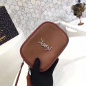 Yves Saint Laurent Original Calf leather mini Shoulder Bag 5804 brown JH08204TL77