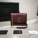 Yves Saint Laurent Sheepskin Original Leather Shoulder Bag Y554125 Wine JH07834uf15