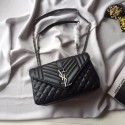 Yves Saint Laurent Shoulder Bag 498125 Black JH08217Qt35