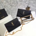 Yves Saint Laurent WOC Caviar leather Shoulder Bag 1003 black JH08283HE62