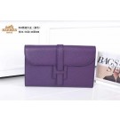 2015 Hermes Hot Style Original leather clutch 864 purple JH01878JC57