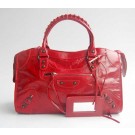 AAAAA Knockoff Balenciaga Handbag Balenciaga The City Handbag red 084332 JH09508qN39