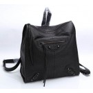 Balenciaga Backpack Black Litchi Leather 68335 Black JH09466UI88