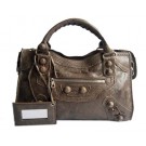 Balenciaga genuine Lambskin Handbag 084832 Grey JH09507eR54