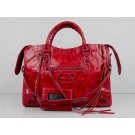 Balenciaga The City Handbag red Sheepskin 084332 JH09477fk36