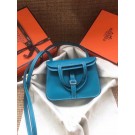 Best Hermes Original Halzan mini bag H069523 bleu zanzibar JH01419CF36