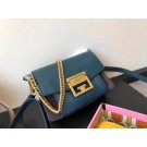 Best Replica GIVENCHY GV3 leather and suede mini shoulder bag 1116 blue JH09042sm35