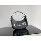 Celine AVA BAG IN TRIOMPHE CANVAS AND CALFSKIN 193952 black JH05788sc42