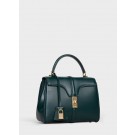 CELINE SMALL 16 BAG IN SATINATED CALFSKIN 188003 GREEN JH06007IT70