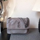Cheap Saint Laurent Classic Calf leather Flap Bag 498894 gray JH08216jb44