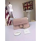 Chloe Faye Shoulder Bag Suede Leather 9201 Light Pink JH08955bR82