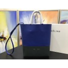 Copy Celine CABAS Tote Bag 3365 Blue with green JH06278hz48