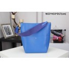 Designer Replica Celine SEAU SANGLE Original Calfskin Leather Shoulder Bag 3369 blue JH06222Jz48