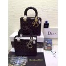 Dior Small Lady Dior Bag Patent Leather 5502 Black JH07670nR86