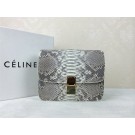 Fake 1:1 2015 Celine Classic retro original true snakeskin 11042-1 gray&white JH06568pg57