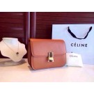 Fake Celine Classic Box Flap Bag Calfskin Leather 2263 Light Brown JH06301Ty15