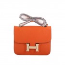 Fake Hermes Constance Bag Orange Togo Leather 1622S Golden JH01427wn47