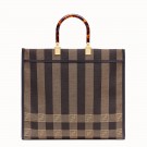 FENDI Shopper in brown fabric 8BH372 brown JH08555QZ36