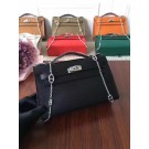 First-class Quality Hermes Mini Kelly Tote Bag Epsom Leather 1707 black JH01545gc84
