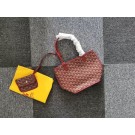 Goyard Calfskin Leather Mini Tote Bag 6782 Wine JH06659IZ26