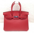 Hermes Birkin 25CM Tote Bag Original Leather H25 Red JH01683vb27