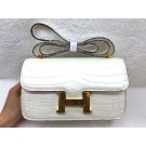 Hermes Constance Bag Croco Leather 3327 White JH01667sA28