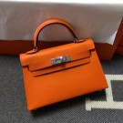 Hermes Kelly 20cm Tote Bag Original Leather KL20 orange JH01535Wc12