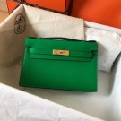 Hermes original epsom leather kelly Tote Bag KL2833 green JH01528yN38