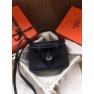 Hermes Original Halzan mini bag H069523 black JH01426bz77