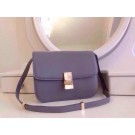 Imitation Celine Classic Box Flap Bag Calfskin Leather 2263 Light Purple JH06303Gp56