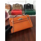 Imitation Hermes Mini Kelly Tote Bag Epsom Leather 1707 orange JH01543ox12
