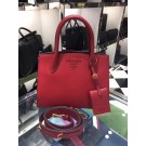 Imitation Prada Bibliotheque Handbag in Calf Leather 1BA156 red JH05594hu72