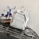 Imitation Prada Leather backpack 1BZ035 white JH05278mv84