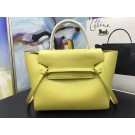 Knockoff Celine Belt Bag Original Leather Medium Tote Bag A98311 yellow JH06095ry98