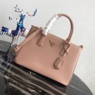 Luxury Replica Prada Saffiano original Leather Tote Bag 1BA1801 Light Pink JH05283Dg53