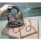 MINI LADY DIOR EMBROIDERED BAG M0598CRMH-2 JH07250Js36