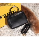 Newest 2015 Fendi original leather 6035 black JH08793Yj44