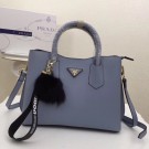 Prada Calf leather bag 56922 light blue JH05411pE71